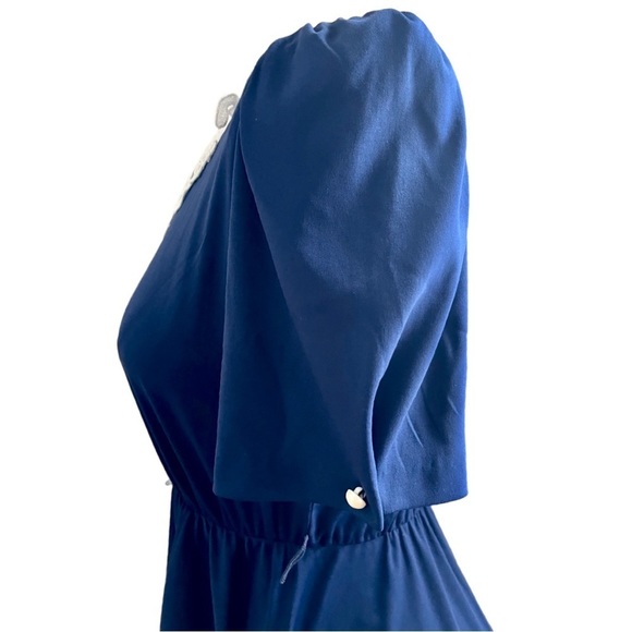 VINTAGE Whirlaway Frocks Secretary Dress sz 6P Lace Collar Grandmacore Cottage - Picture 7 of 12